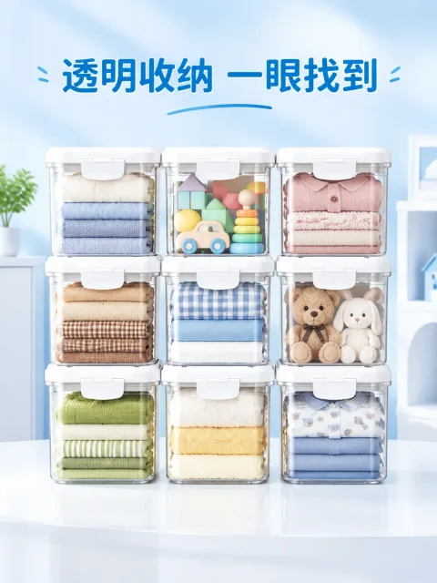 详情长图 · 透明收纳箱