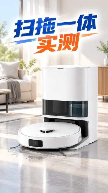 短视频封面 · 扫拖机器人实测